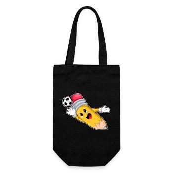 Pencil Soccer Player Soccer - Sac à bouteille - noir - Devant