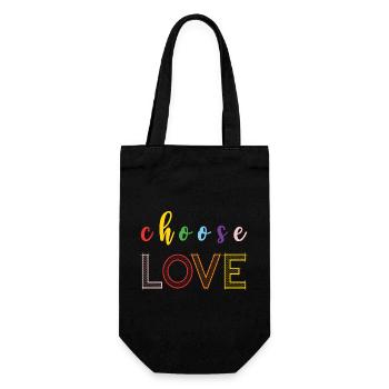 Mois de la fierté - Amour - Sac à bouteille - noir - Devant