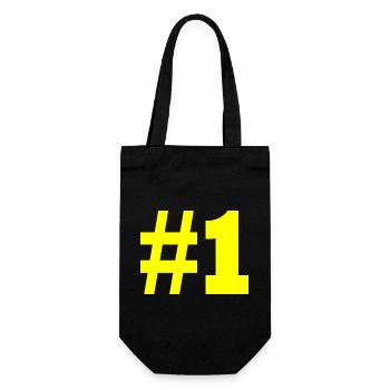 #1 - Geschenkbeutel für Flaschen - Schwarz - Vorne