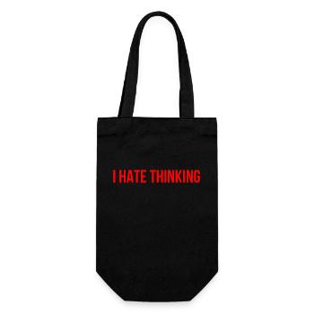 Je déteste penser la langue anglaise - Sac à bouteille - noir - Devant