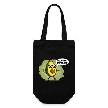 Don't stop beliving Nerd Avocado - Gift Bag for Bottles - black - Front