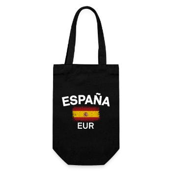 España EUR Flag Emblem - Gift Bag for Bottles - black - Front