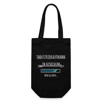 Industriekaufmann Ausbildung Beruf Industrie - Geschenkbeutel für Flaschen - Schwarz - Vorne