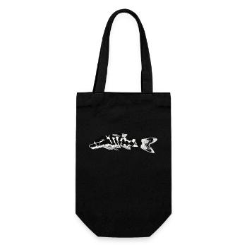 Zebra oto, Tiger oto wels. Otocinclus cocama - Geschenkbeutel für Flaschen - Schwarz - Vorne