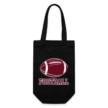 Football - Gift Bag for Bottles - black - Front