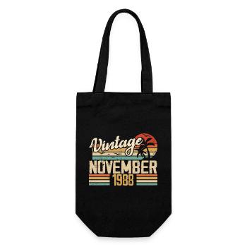 Legendary since November 1988 - Vintage 1988 - Gift Bag for Bottles - black - Front
