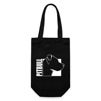 American Pitbull Profile Dogs Dog Wilsigns - Gift Bag for Bottles - black - Front