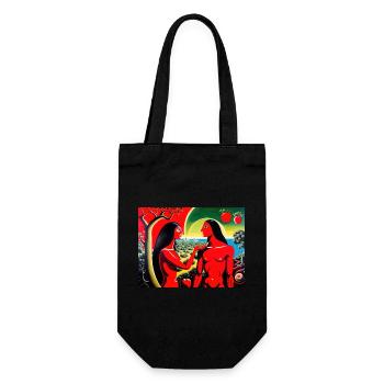 Paradise Lost #4 - Gift Bag for Bottles - black - Front