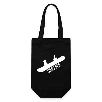Saas Fee Fan - Gift Bag for Bottles - black - Front