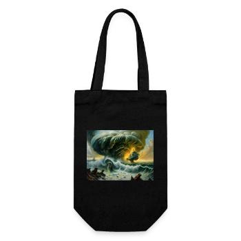 Zorn der Natur #5 - Geschenkbeutel für Flaschen - Schwarz - Vorne