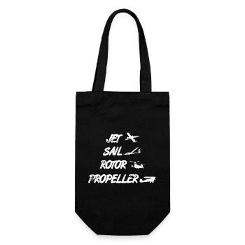 Nozzles sail rotor propeller aircraft - Gift Bag for Bottles - black - Front