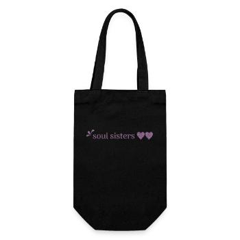 Friends - Soul Sisters - Gift Bag for Bottles - black - Front