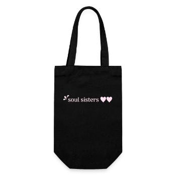 Friends - Soul Sisters - Gift Bag for Bottles - black - Front