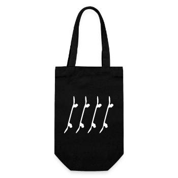 Croquis de planches à roulettes - Sac à bouteille - noir - Devant