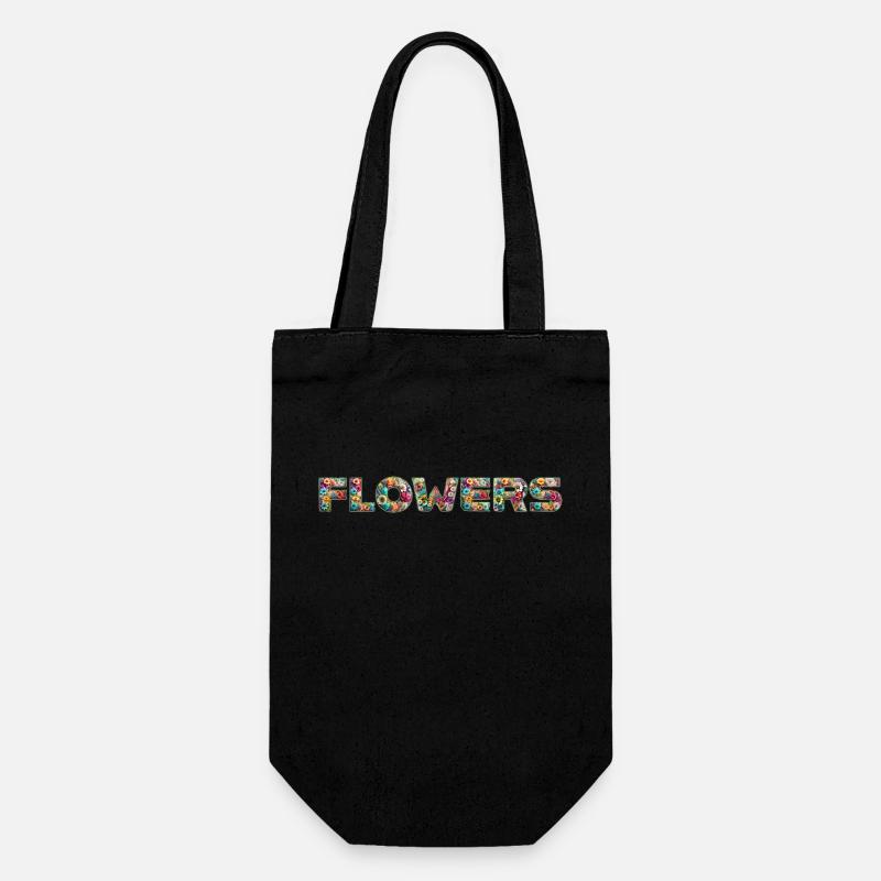 💐🌸🌻 FLEURS - Fleurs 🌻 🌸💐 - Sac à bouteille - noir