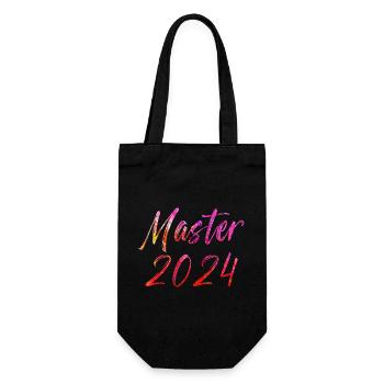 Master 2024 - Geschenkbeutel für Flaschen - Schwarz - Vorne