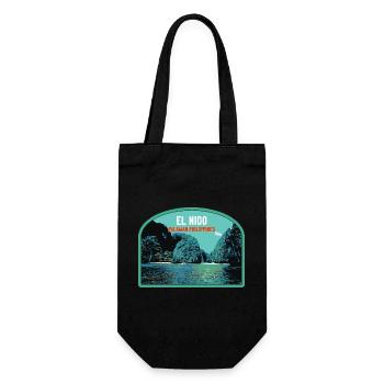 El Nido, Palawan, Philippinen, erstaunliche Klippen - Geschenkbeutel für Flaschen - Schwarz - Vorne