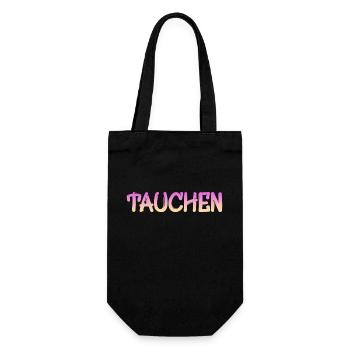 Tauchen - Geschenkbeutel für Flaschen - Schwarz - Vorne