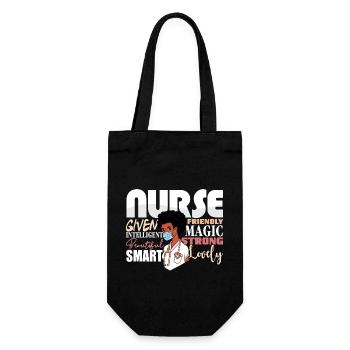 Infirmière noire Fierté Afro-Américain Racines Afro - Sac à bouteille - noir - Devant