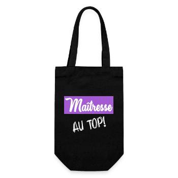 THANK YOU MISTRESS - Gift Bag for Bottles - black - Front