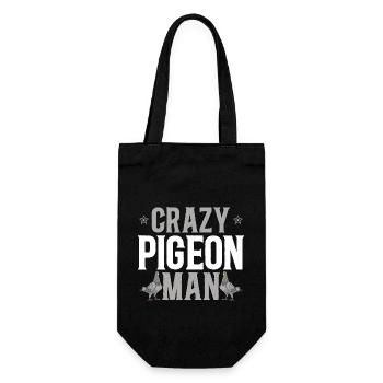 Pigeon sport Pigeon fancier racing pigeon - Gift Bag for Bottles - black - Front