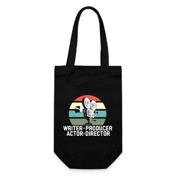 Writer Producer Actor Director Film Maker Movie - Gift Bag for Bottles - black - Front