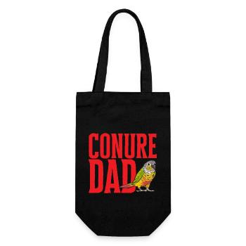 Molina Parakeet Parrot Bird Parakeet - Gift Bag for Bottles - black - Front