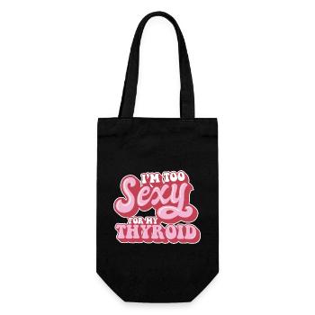 Papillary Warrior trop sexy pour mon cancer de la thyroïde - Sac à bouteille - noir - Devant