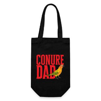 Parakeet, Parrot, Parakeet, Bird - Gift Bag for Bottles - black - Front
