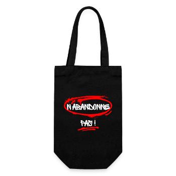 Slogan humoristique contre la maladie - Sac à bouteille - noir - Devant