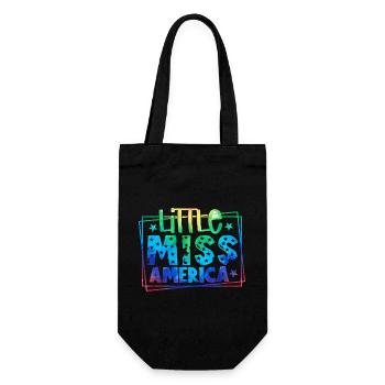 Little Miss Independent 4th of July - Gift Bag for Bottles - black - Front