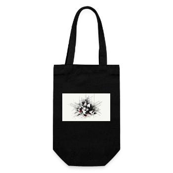 Abstract art - Gift Bag for Bottles - black - Front