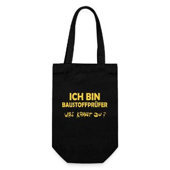 Building materials tester - Gift Bag for Bottles - black - Front