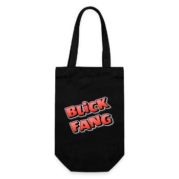 BLICK FANG - Geschenkbeutel für Flaschen - Schwarz - Vorne