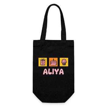 Aliya comme prénom - Sac à bouteille - noir - Devant