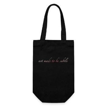not made to be subtle - Gift Bag for Bottles - black - Front