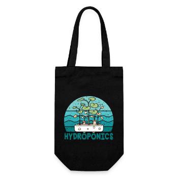 Hydroponics - Gift Bag for Bottles - black - Front