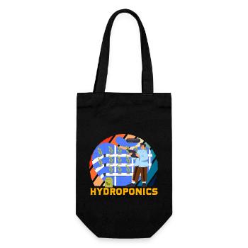 Hydroponics - Gift Bag for Bottles - black - Front