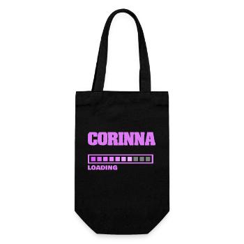 Baby Corinna - Geschenkbeutel für Flaschen - Schwarz - Vorne