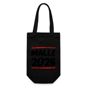Malle 2025 Spruch - Geschenkbeutel für Flaschen - Schwarz - Vorne