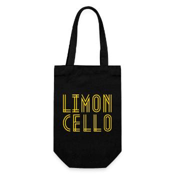 LIMONCELLO - Geschenkbeutel für Flaschen - Schwarz - Vorne