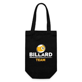 9-Ball Billiard Team Logo Design - Geschenkbeutel für Flaschen - Schwarz - Vorne