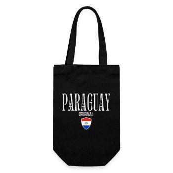 Originally from Paraguay, born in Paraguay - Gift Bag for Bottles - black - Front