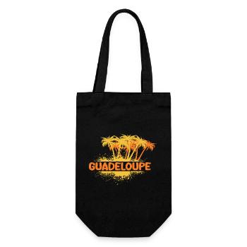 Geschenk für Guadeloupe - Geschenkbeutel für Flaschen - Schwarz - Vorne