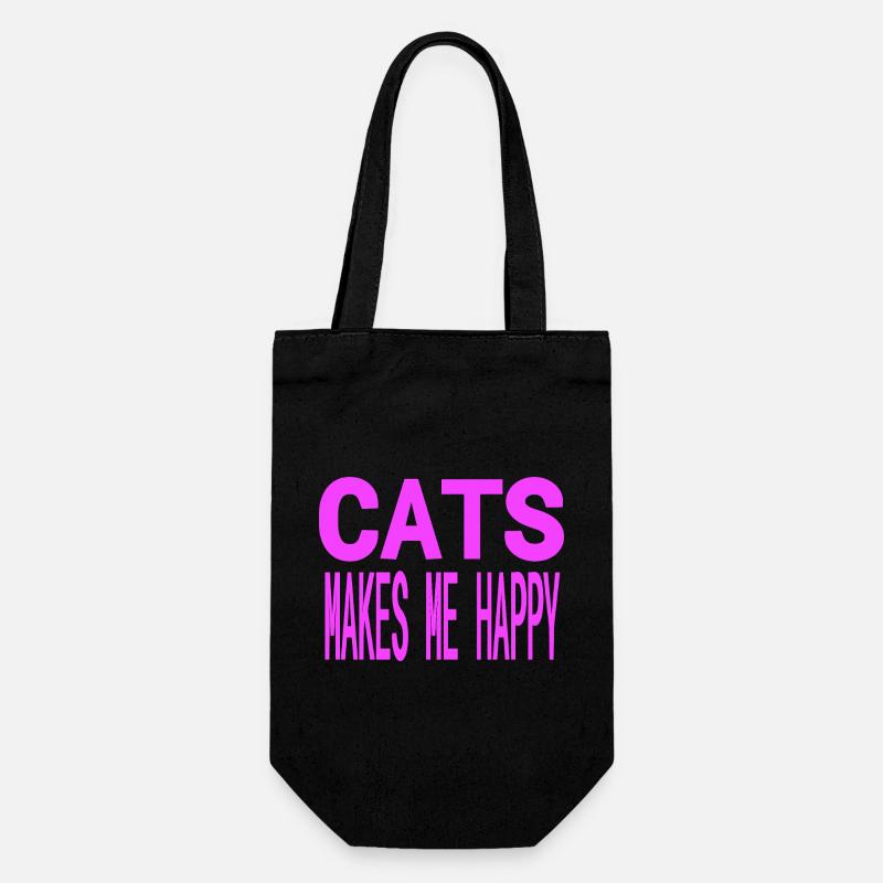 feline - Gift Bag for Bottles - black