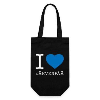 I love Järvenpää - Gift Bag for Bottles - black - Front