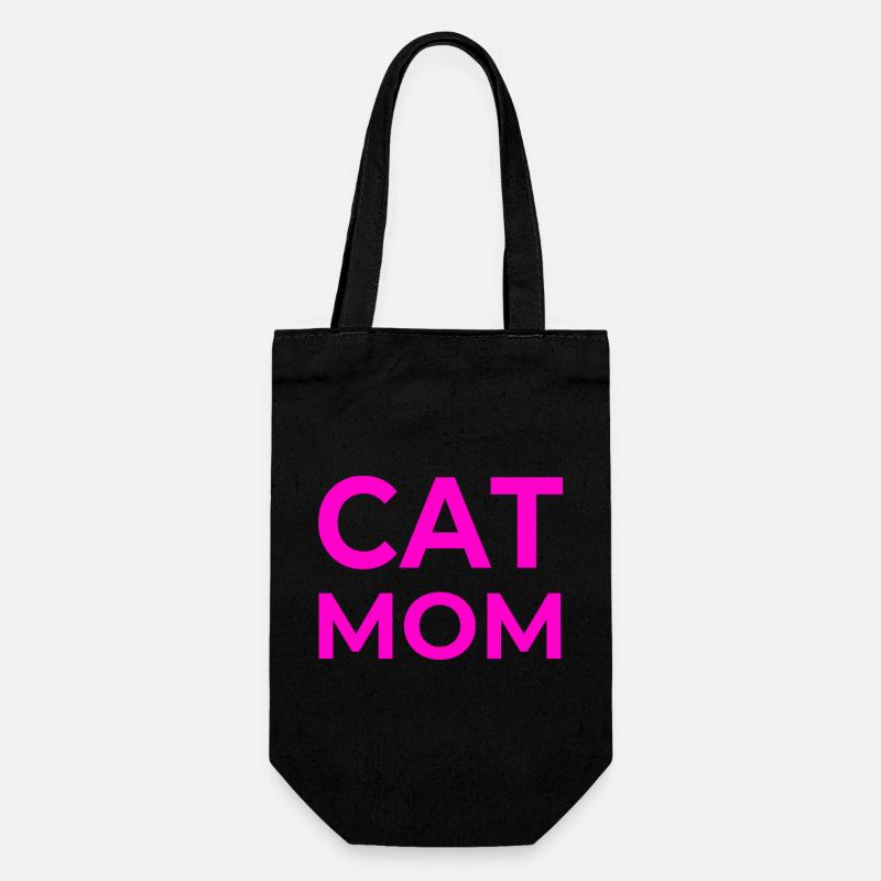 Katzen - Geschenkbeutel für Flaschen - Schwarz