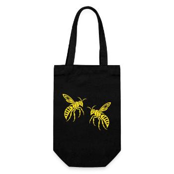 Bee Wasp - Gift Bag for Bottles - black - Front