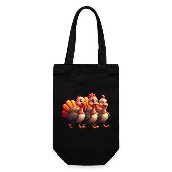 Thanksgiving Truthahn Baby - Geschenkbeutel für Flaschen - Schwarz - Vorne