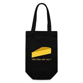 Cheese - Gift Bag for Bottles - black - Front